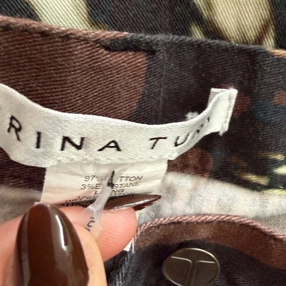 Trina Turk Multi-Color Straight Leg Jeans